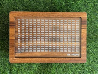 Wooden Money Bank - ₹1 Lakh Savings Box