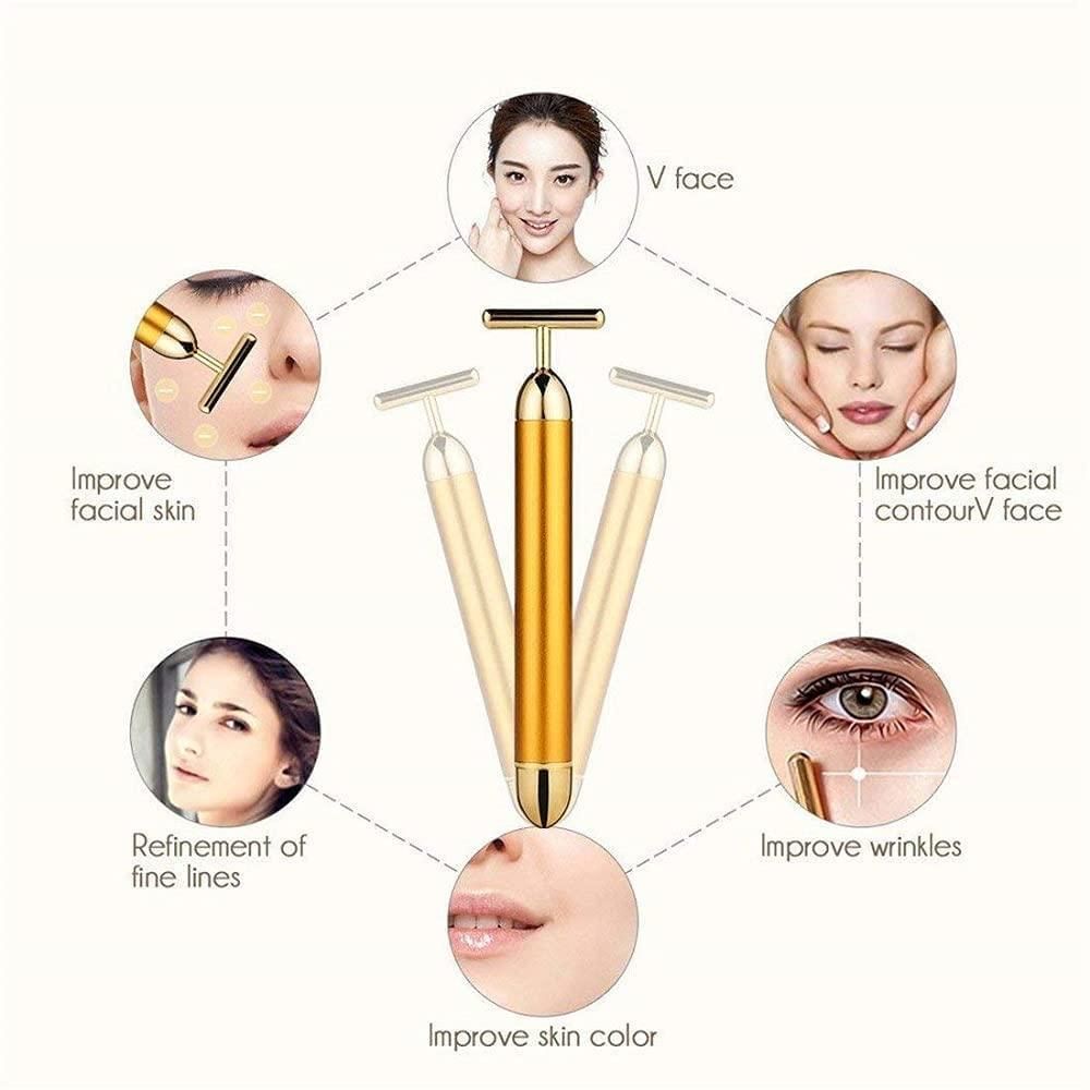 FlexiGlow Golden Facial Massage Roller