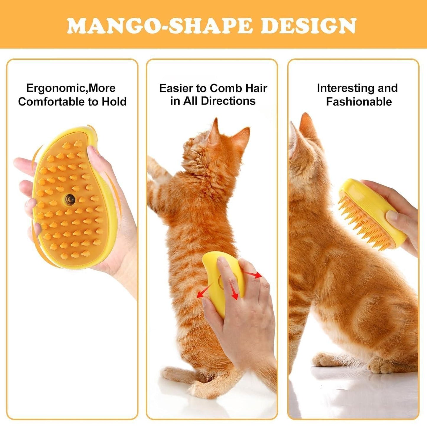 FlexiFur Steaming Pet Hairbrush