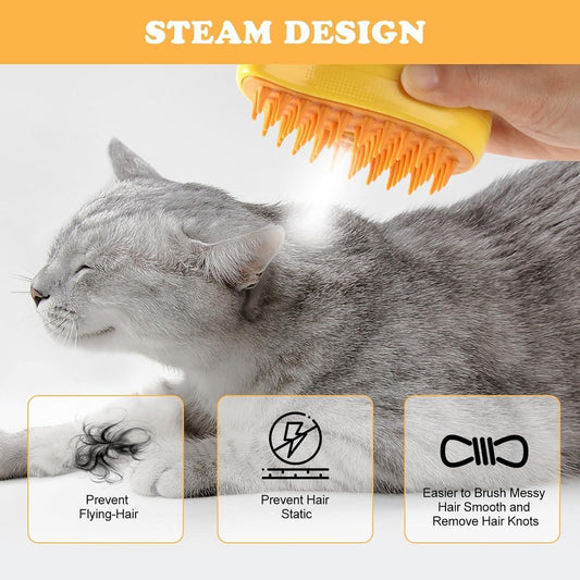 FlexiFur Steaming Pet Hairbrush