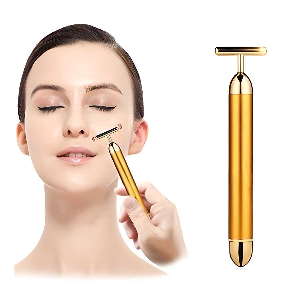 FlexiGlow Golden Facial Massage Roller